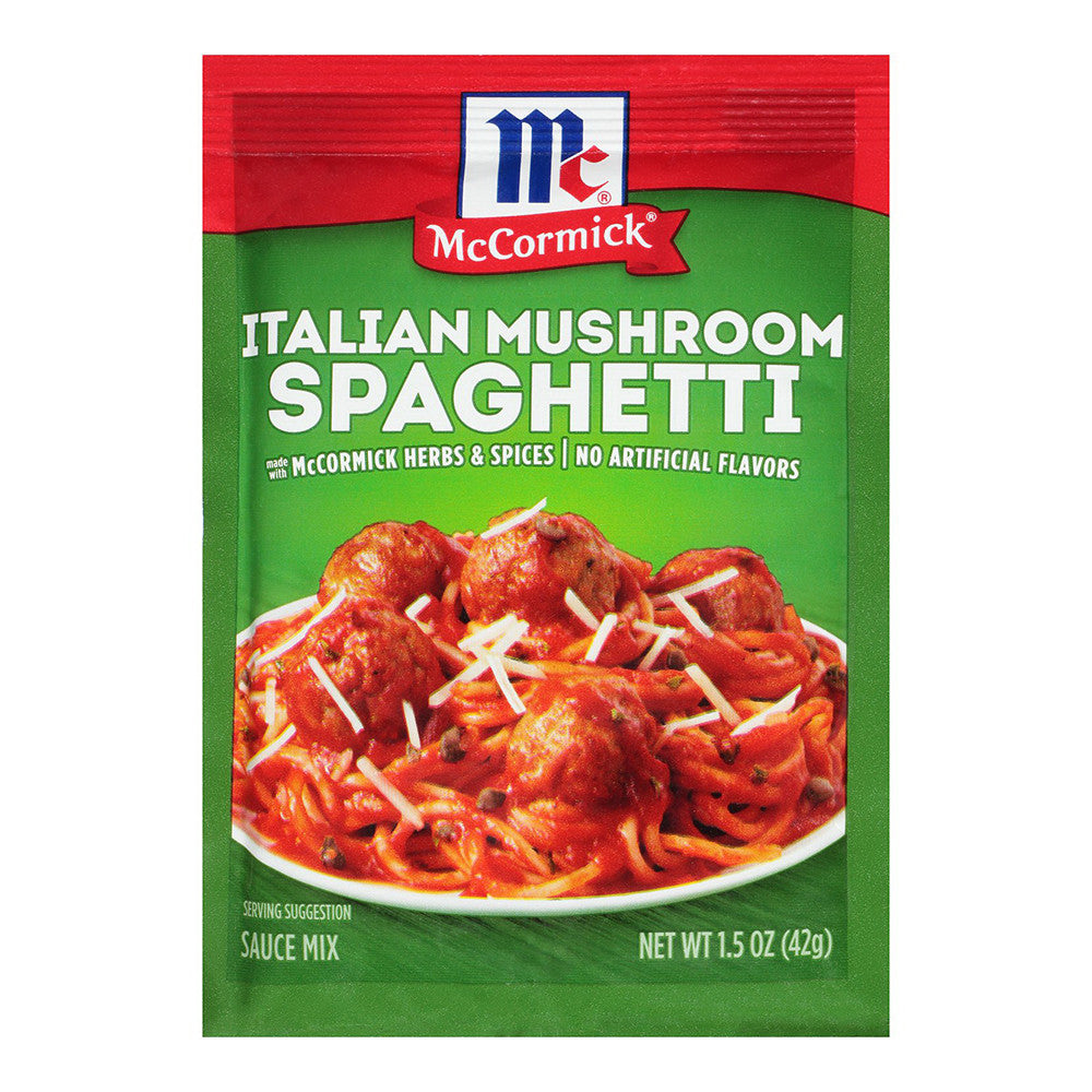 McCormick Italian-Style Mushroom-Flavored Spaghetti Sauce Mix, 1.5 Oz